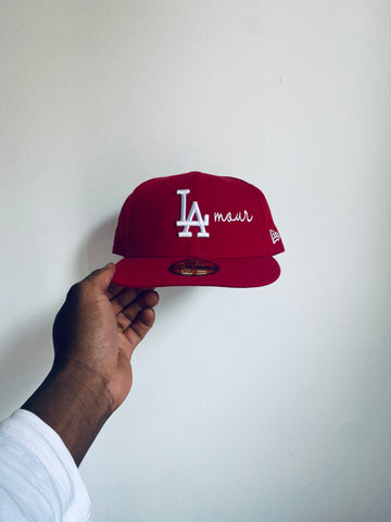 Cap New era Red "LAmour" fitted